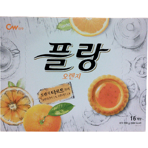 청우식품 플랑 오렌지 160g