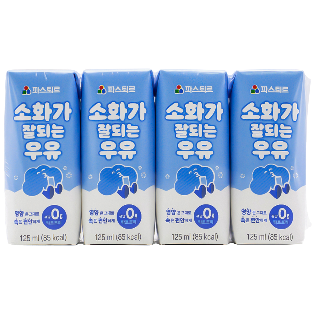 롯데 파스퇴르 소화가 잘되는 우유 125mL