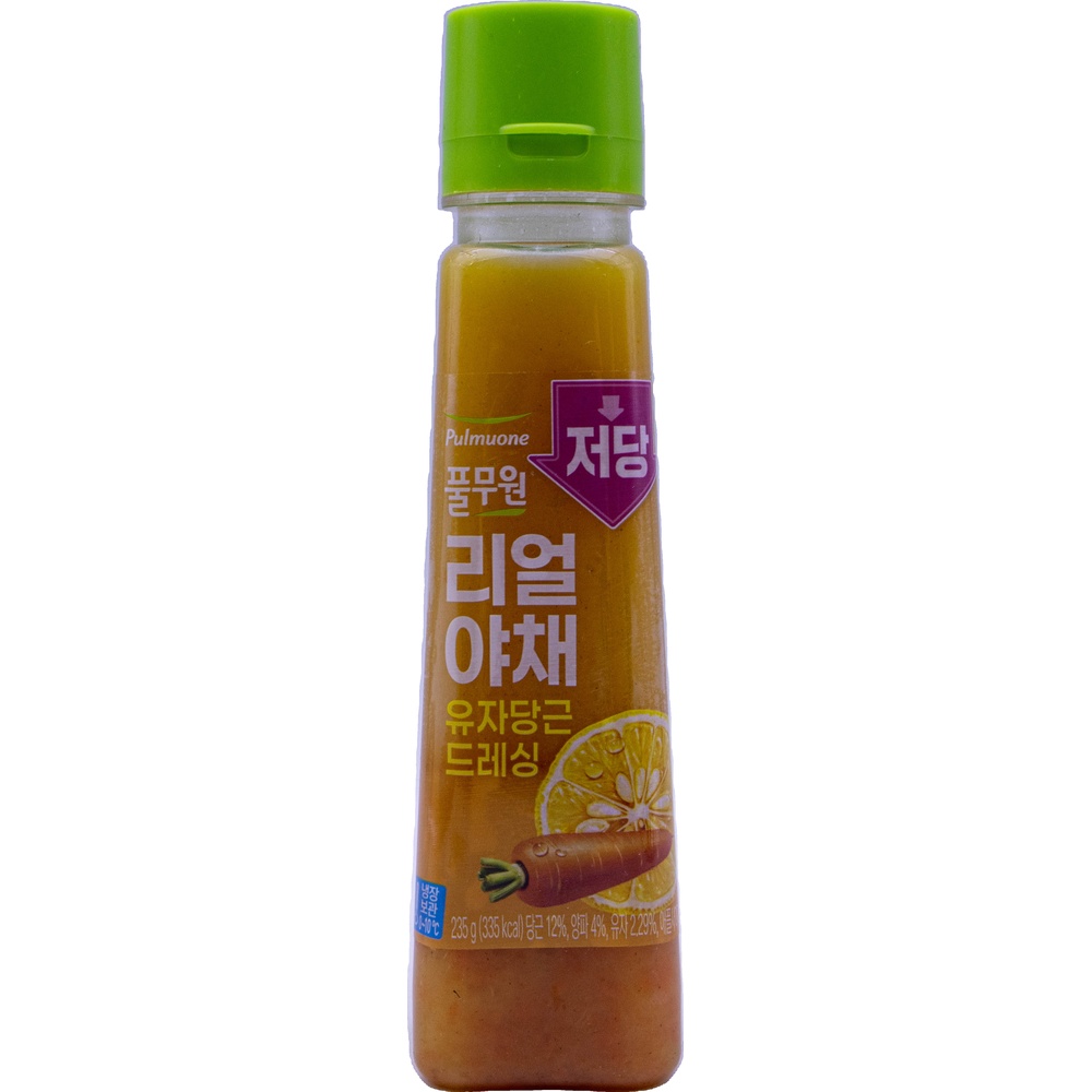 풀무원 저당 리얼 야채 유자당근 드레싱 235g