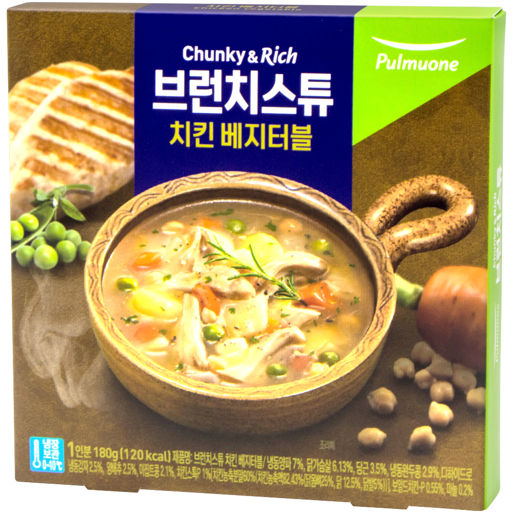 풀무원 브런치스튜 치킨 베지터블 180g