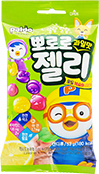 팔도 뽀로로 과일맛젤리 포도 복숭아 레몬맛 53g