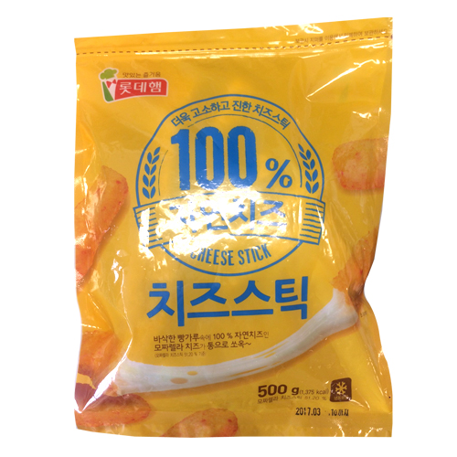 롯데햄 치즈스틱 500g