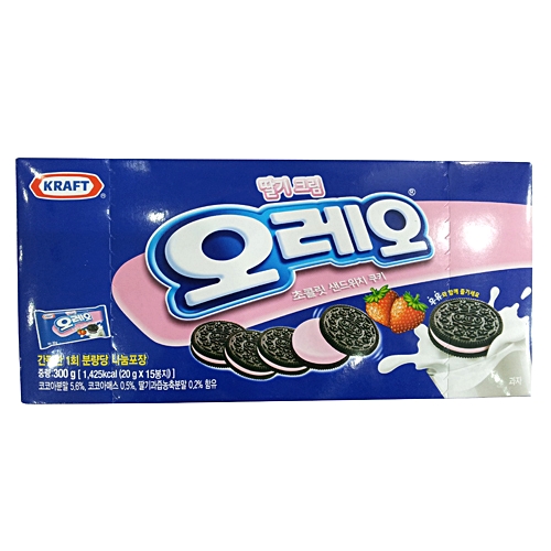 동서 오레오 초콜릿 샌드위치 쿠키 딸기크림 300g