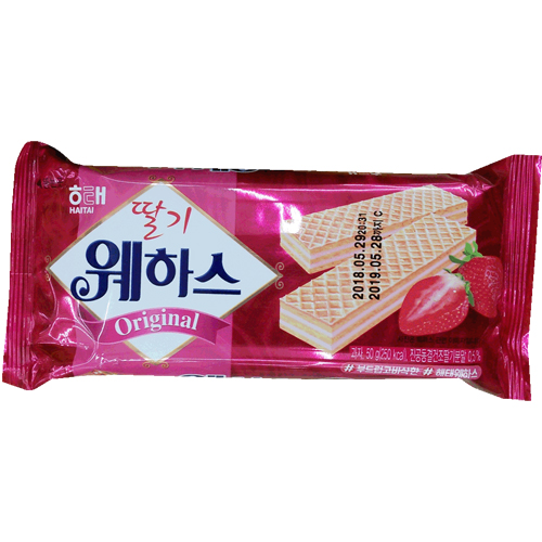 해태 딸기 웨하스 50g