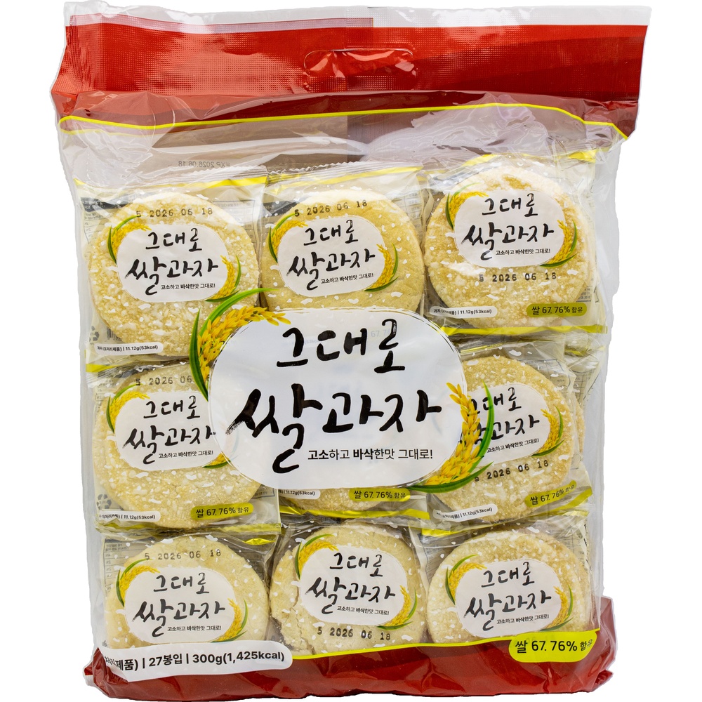 동아트레이드 그대로 쌀과자 11g