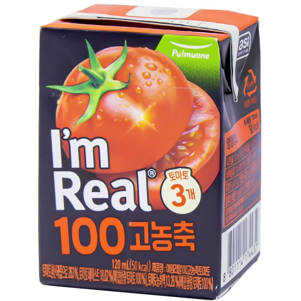 풀무원 아임리얼 100 고농축 토마토 120mL