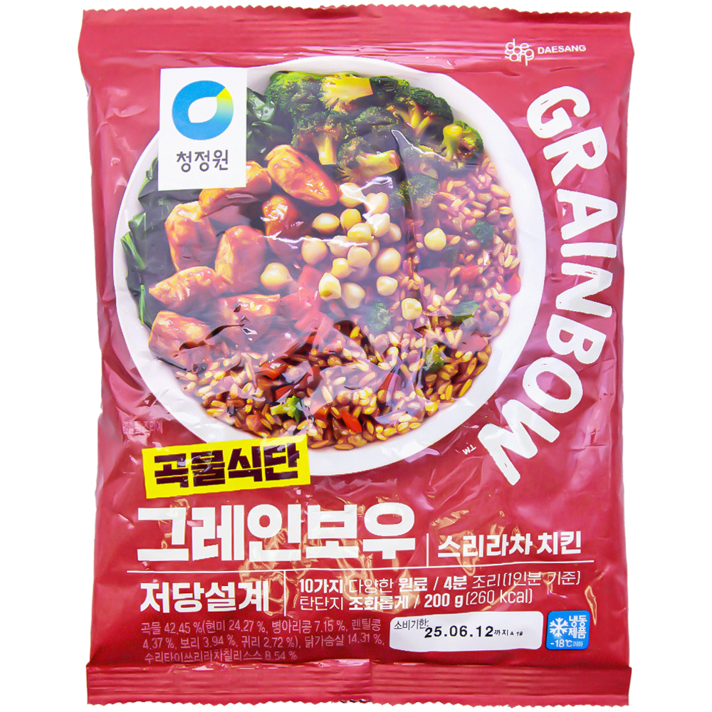 청정원 그레인보우 스리라차 치킨 200g