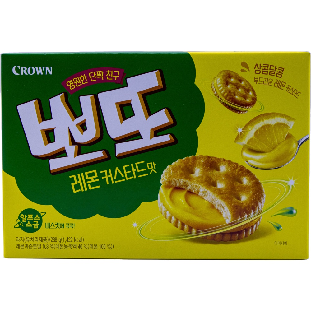 크라운 뽀또 레몬커스타드맛 24g