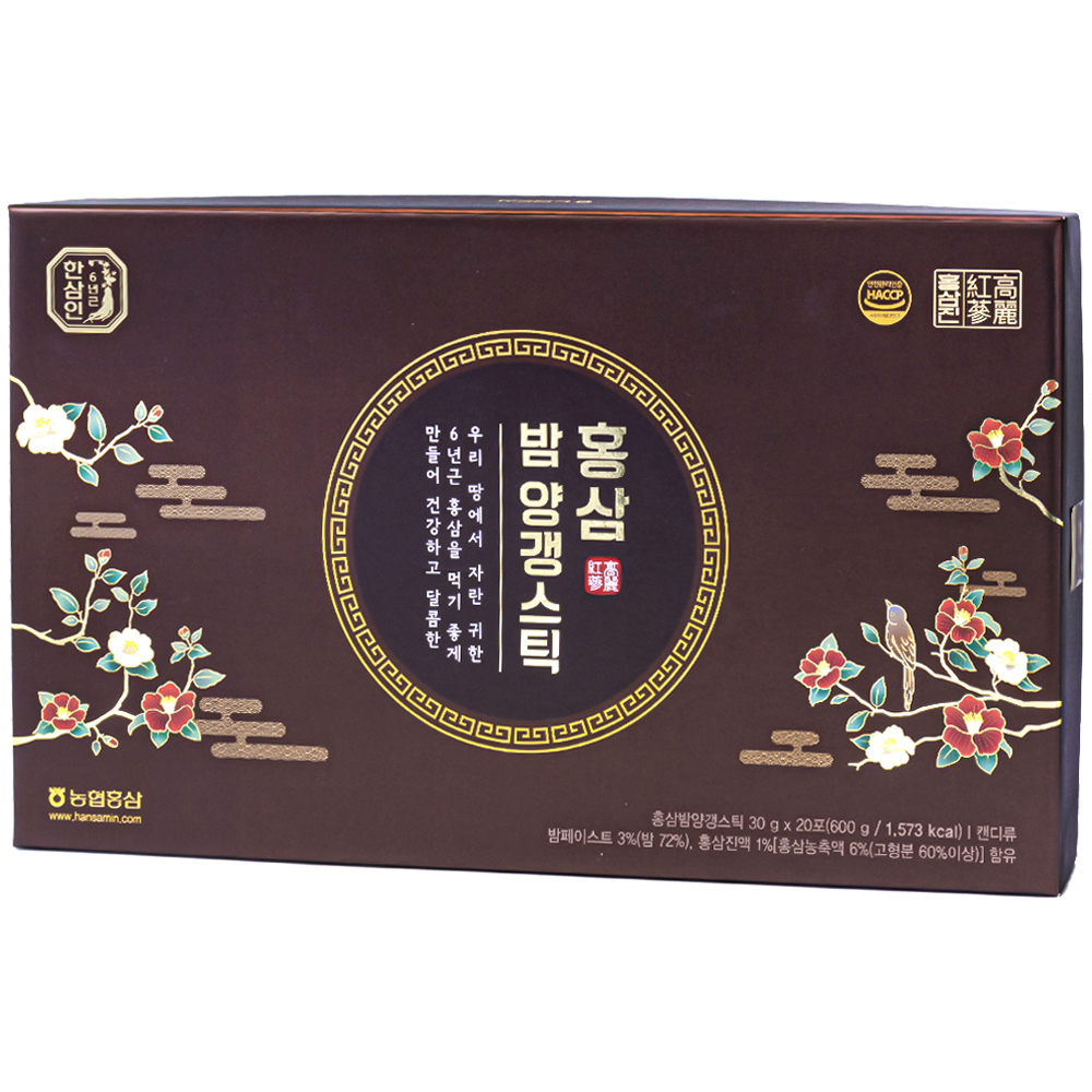 농협홍삼 한삼인 홍삼밤양갱스틱 30g