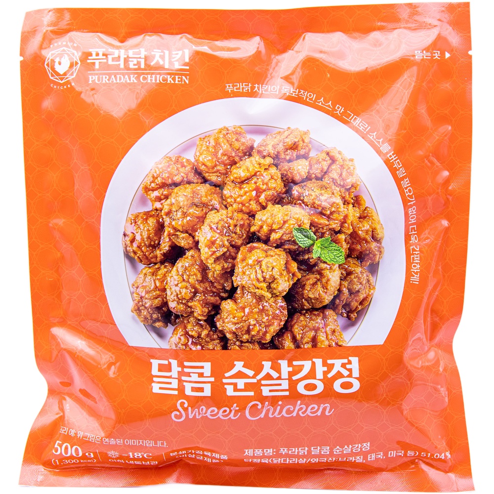 푸라닭 치킨 달콤 순살강정 500g