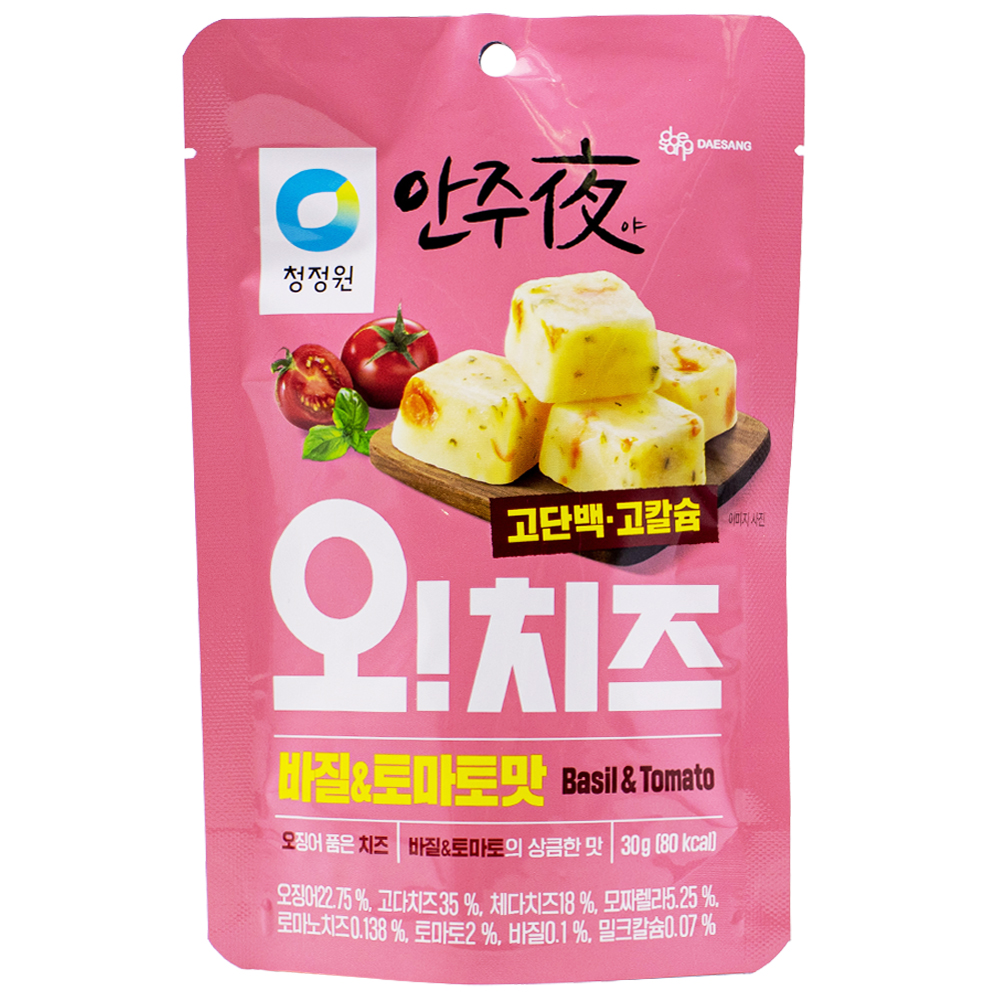 대상 청정원 오 치즈 바질&토마토맛 30g
