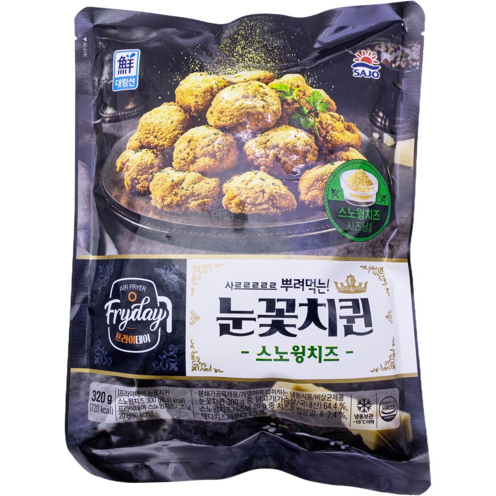 사조 대림선 프라이데이 눈꽃치퀸 스노윙치즈 320g