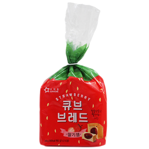 아워홈 큐브 브레드 딸기잼 200g
