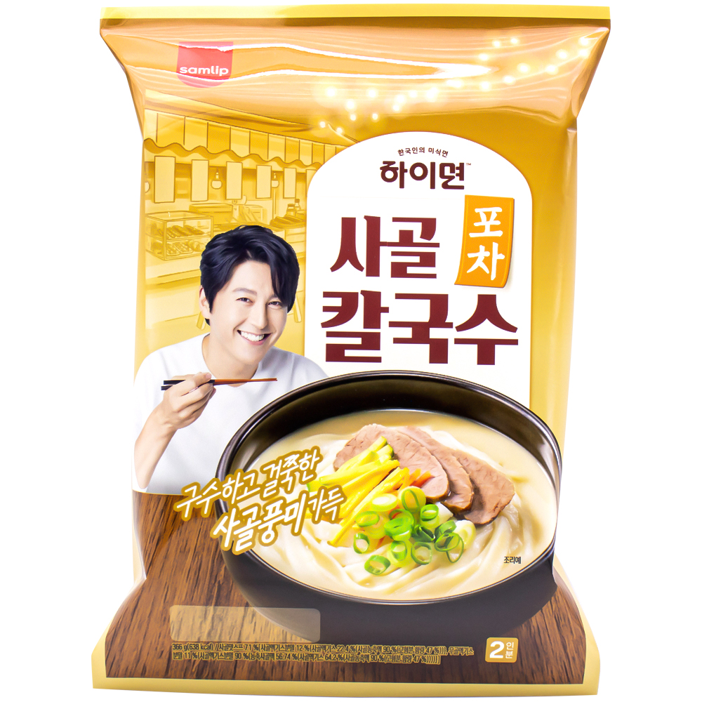 삼립 하이면 사골 포차 칼국수 366g