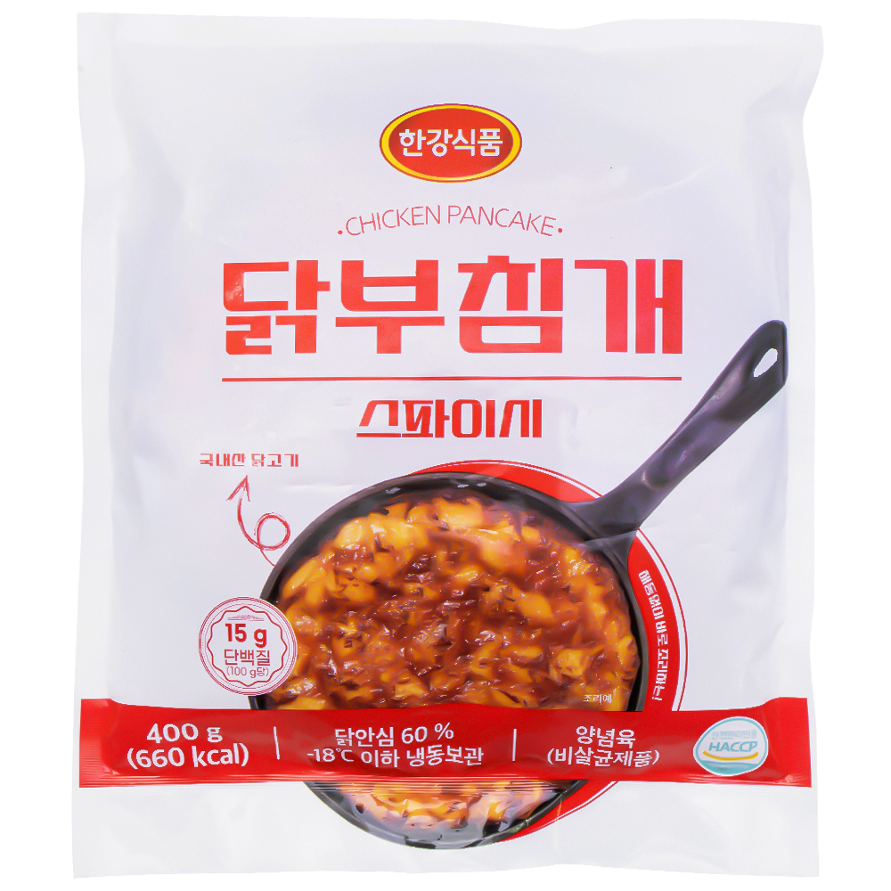 한강식품 닭부침개 스파이시 400g