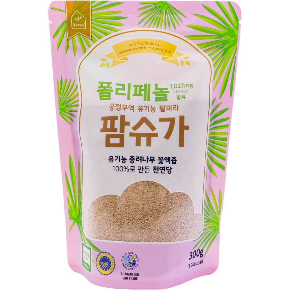 헤세드 공정무역 유기농 팔미라 팜슈가 300g