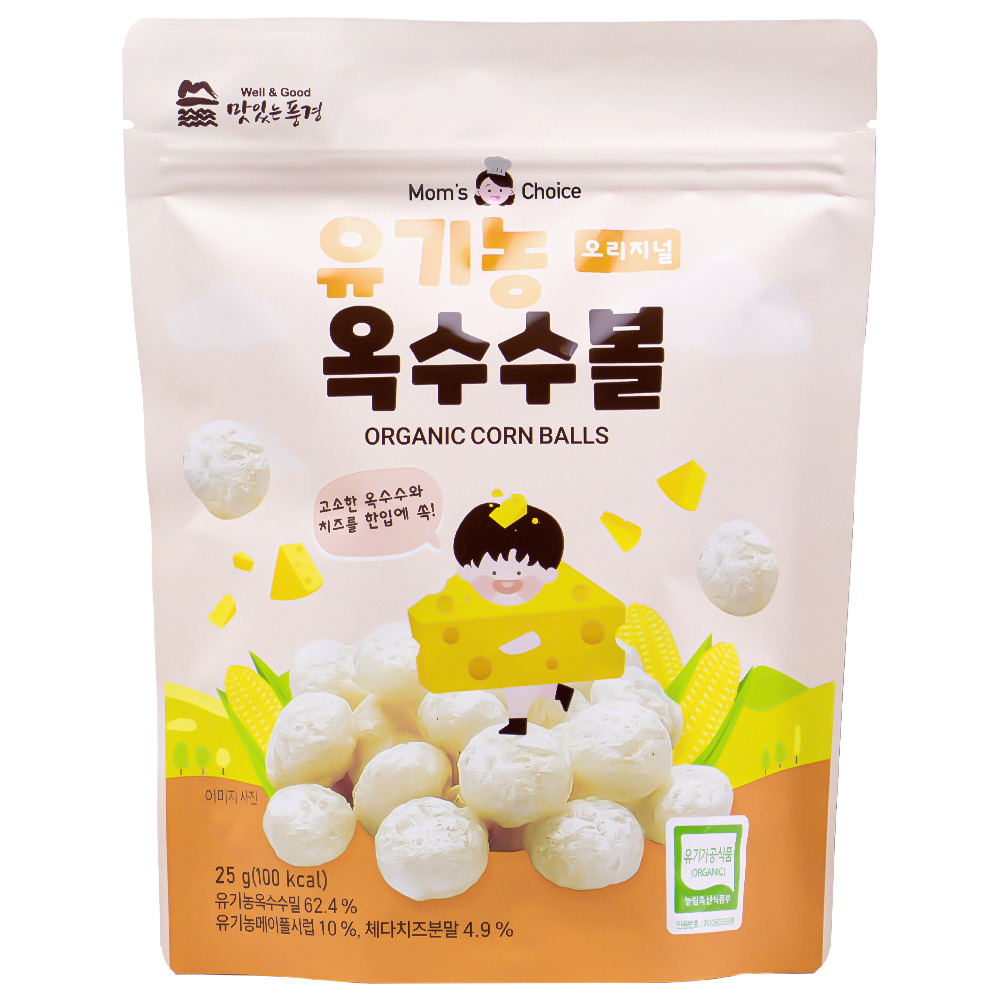 맛있는풍경 유기농 옥수수볼 오리지널 25g