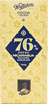 휘태커스 코코아 러버 컬렉션 76% 니카라과 다크초콜릿 100g