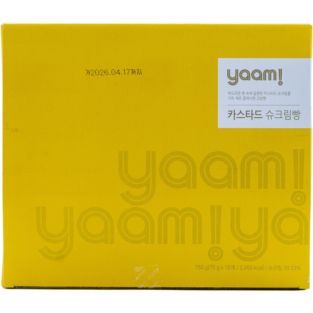 삼립 얌 카스타드 슈크림빵 75g