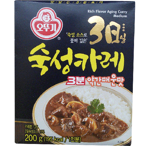 오뚜기 3일 숙성카레 3분 약간매운맛 200g