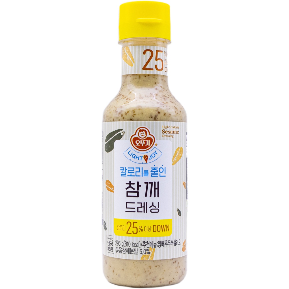 오뚜기 칼로리를 줄인 참깨 드레싱 295g