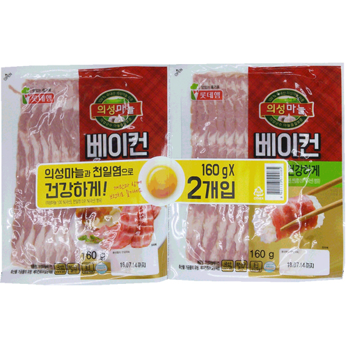 롯데햄 의성마늘 베이컨 320g