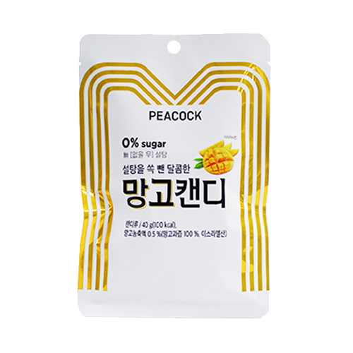 피코크 무설탕 망고캔디 40g