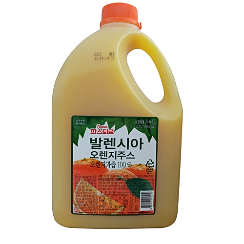 파스퇴르 발렌시아 오렌지주스 2.3L