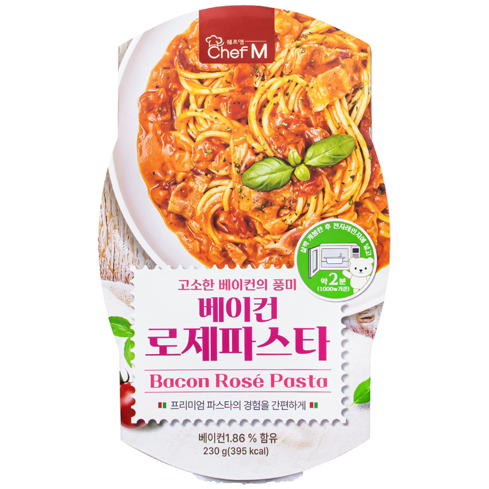 쉐프엠 베이컨 로제파스타 230g