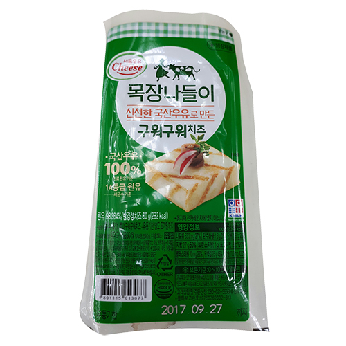 서울우유 목장나들이 구워구워치즈 80g