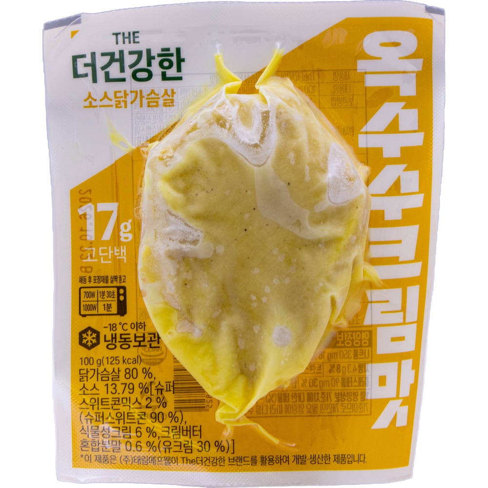 CJ 더건강한 소스닭가슴살 옥수수크림맛 100g