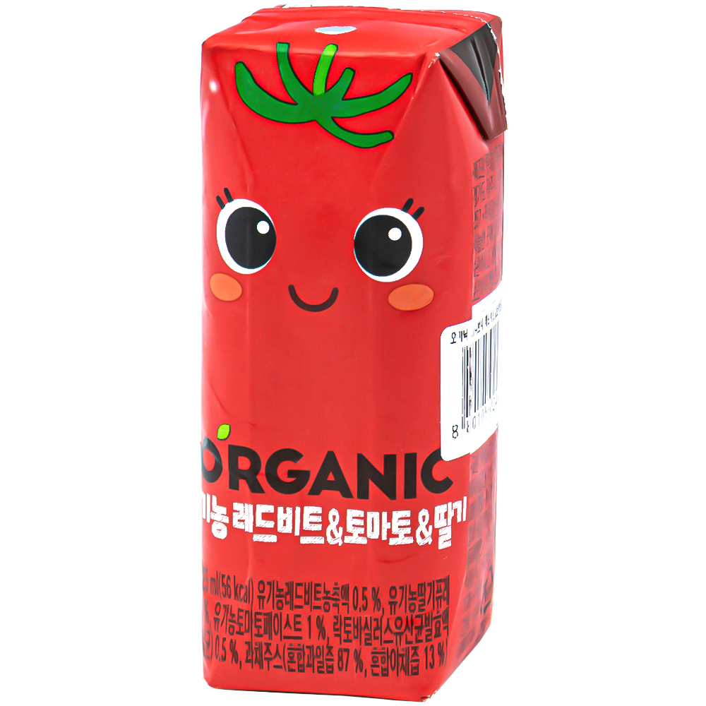 롯데 오가닉 레드비트&토마토&딸기 125ml