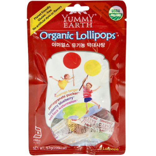 야미얼스 유기농 막대사탕 57g