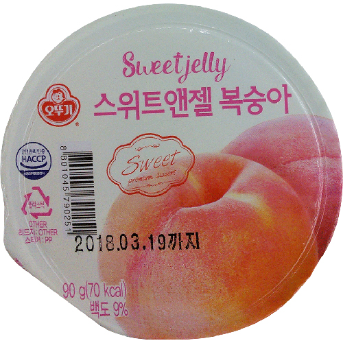 오뚜기 스위트앤젤 복숭아 90g