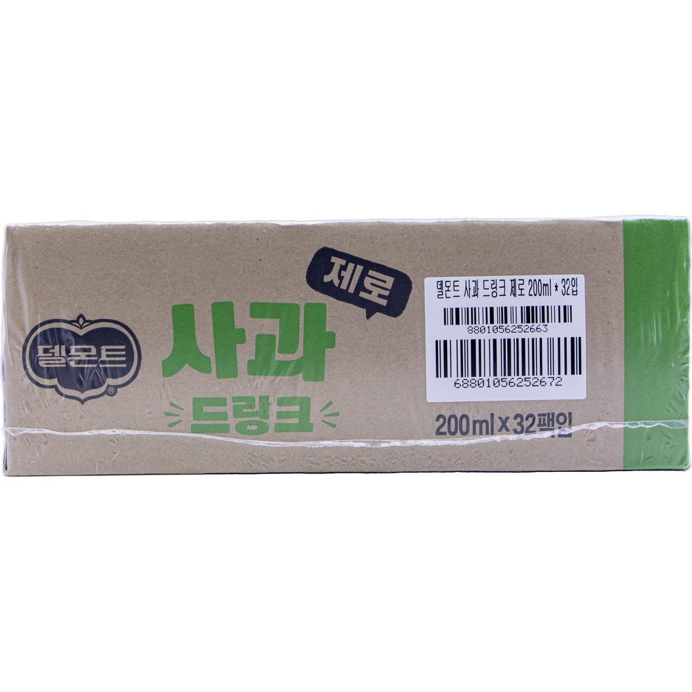 롯데 델몬트 사과 드링크 제로 200mL