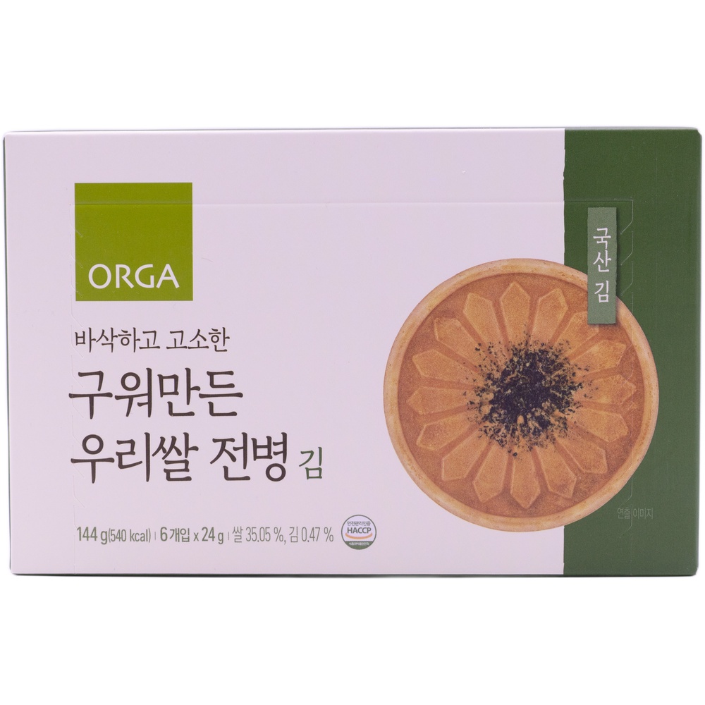 올가 구워만든 우리쌀 전병 김 24g