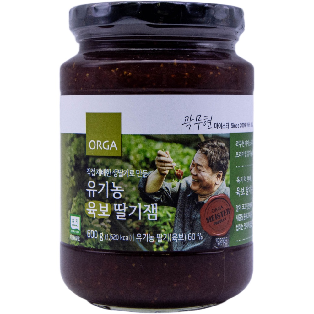 풀무원 올가 유기농 육보 딸기잼 600g