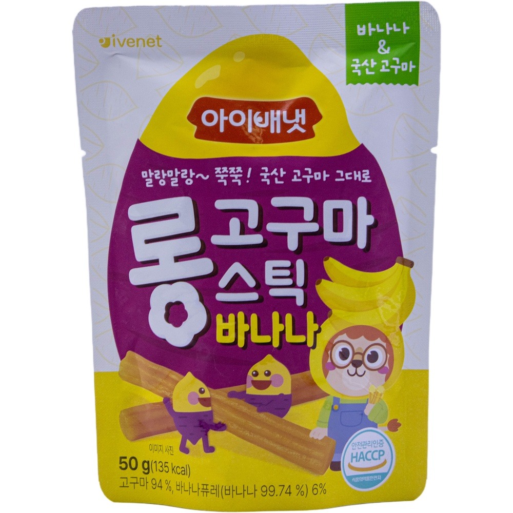 아이배냇 롱고구마스틱 바나나 50g