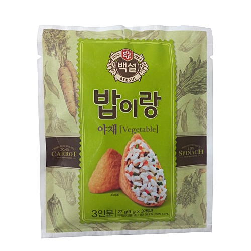 백설 밥이랑 야채 27g