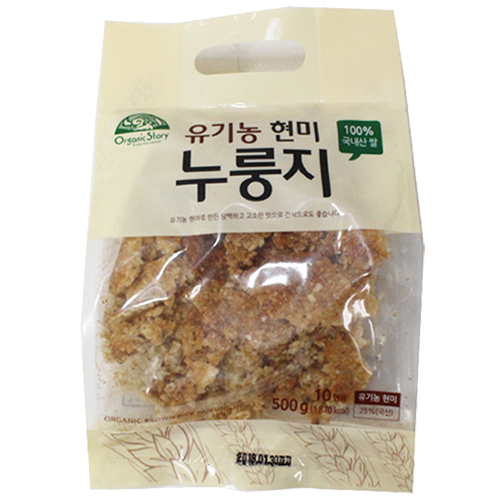 오가닉스토리 유기농 현미 누룽지 500g