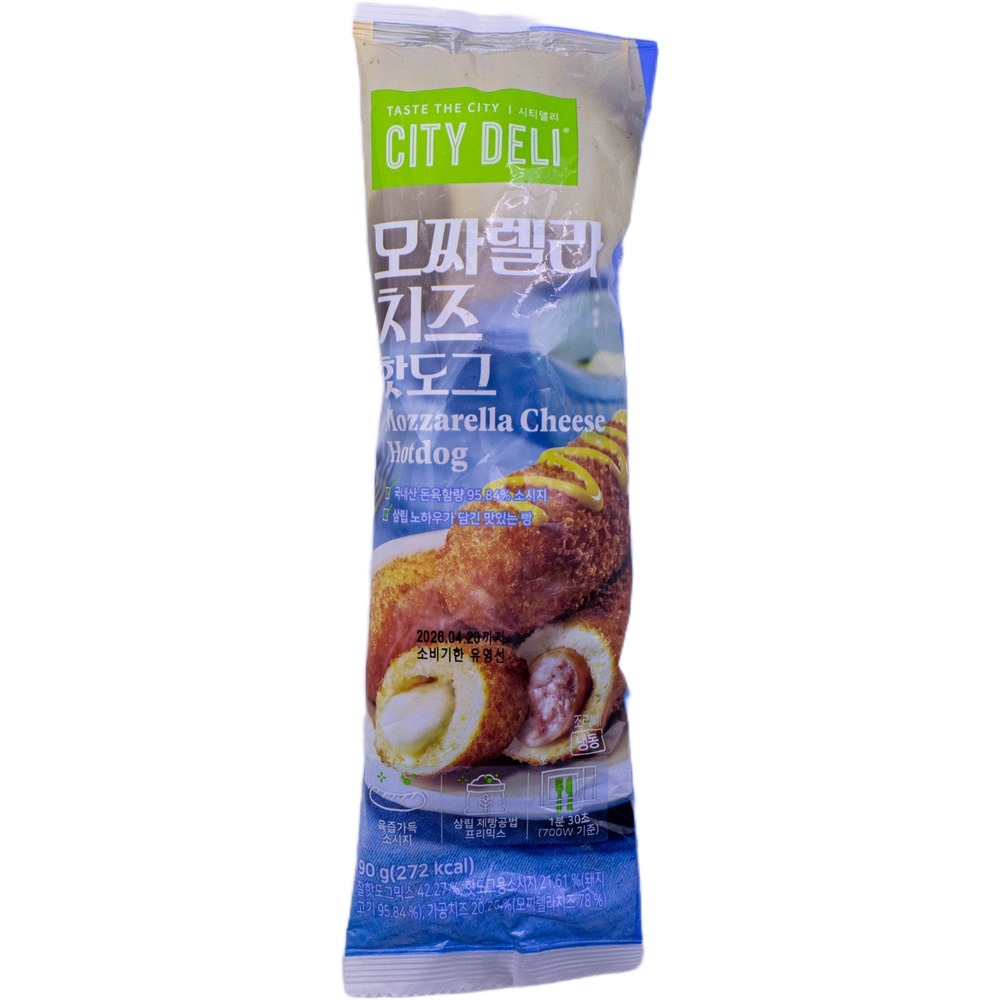 삼립 시티델리 모짜렐라 치즈 핫도그 90g