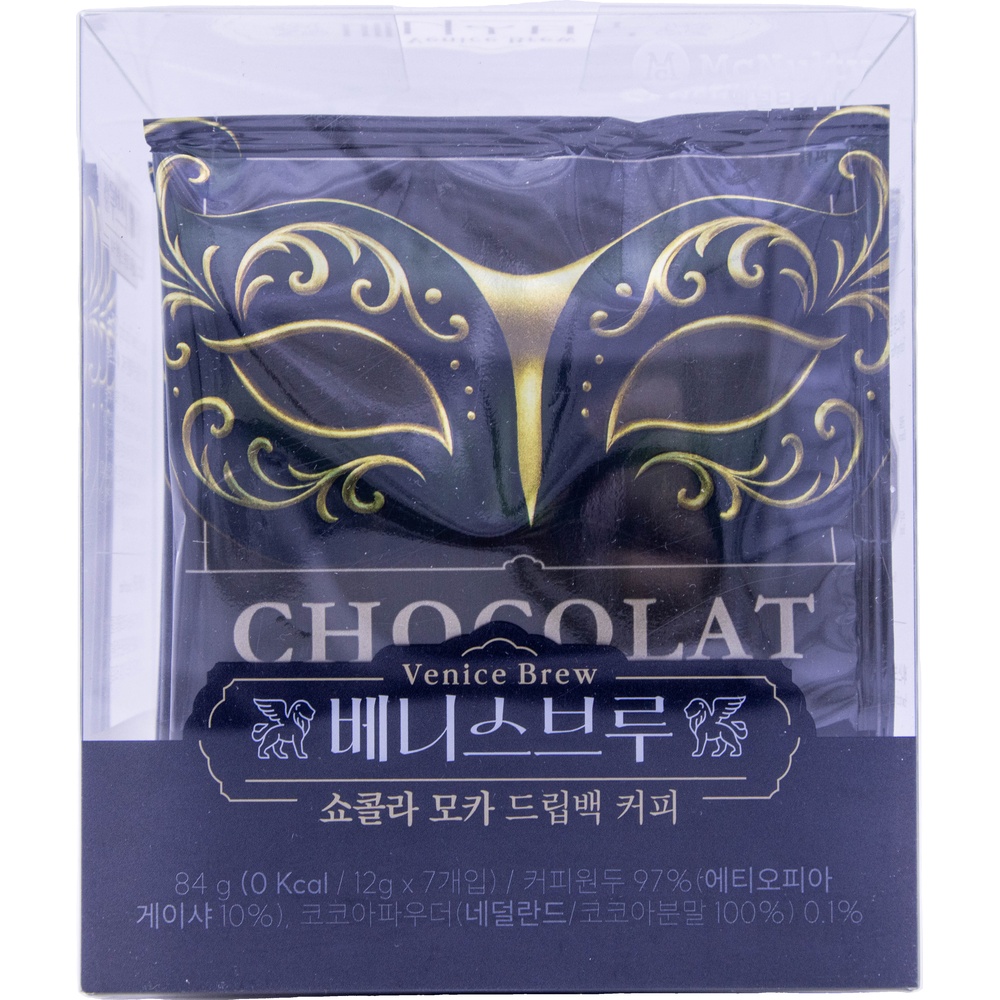 맥널티 베니스브루 쇼콜라 모카 드랩백 커피 12g