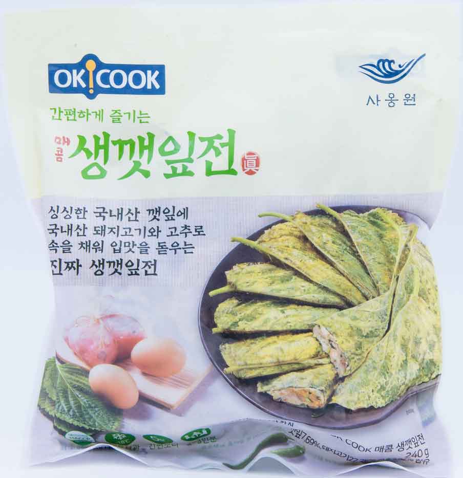 농협 오케이쿡 사옹원 매콤 생깻잎전 240g