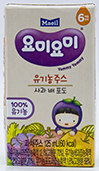 매일 요미요미 유기농주스 사과 배 포도 125ml