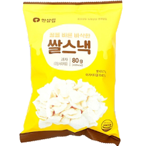 한살림 꿀을 바른 바삭한 쌀스낵 80g