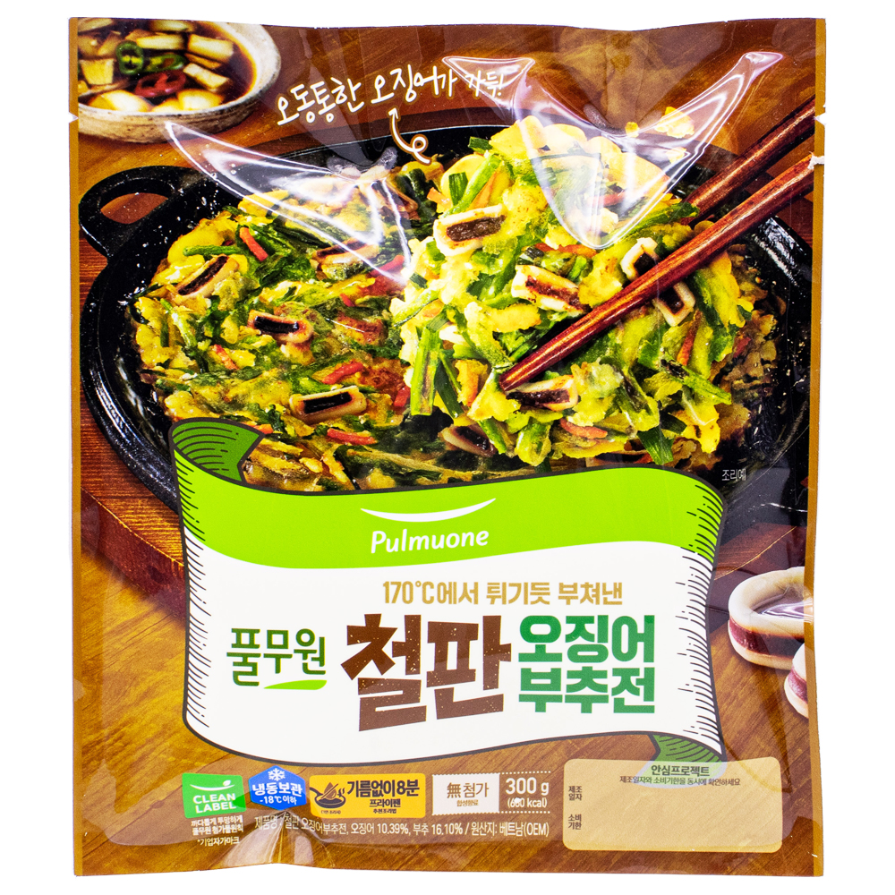 풀무원 철판 오징어부추전 300g