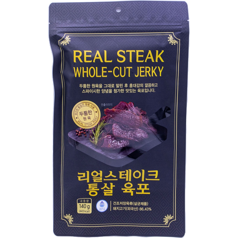 청미식품 홍대감 리얼스테이크 통살 육포 140g
