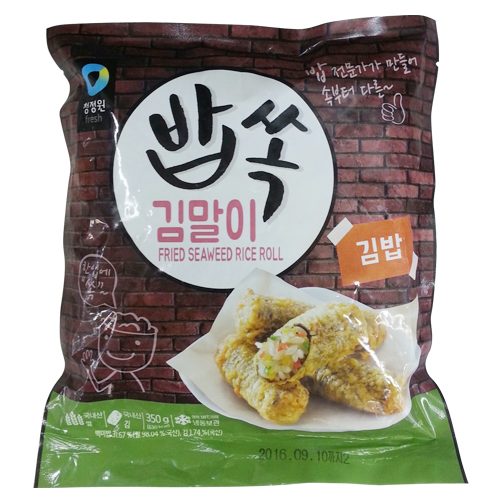 청정원 밥쏙김말이 김밥 350g