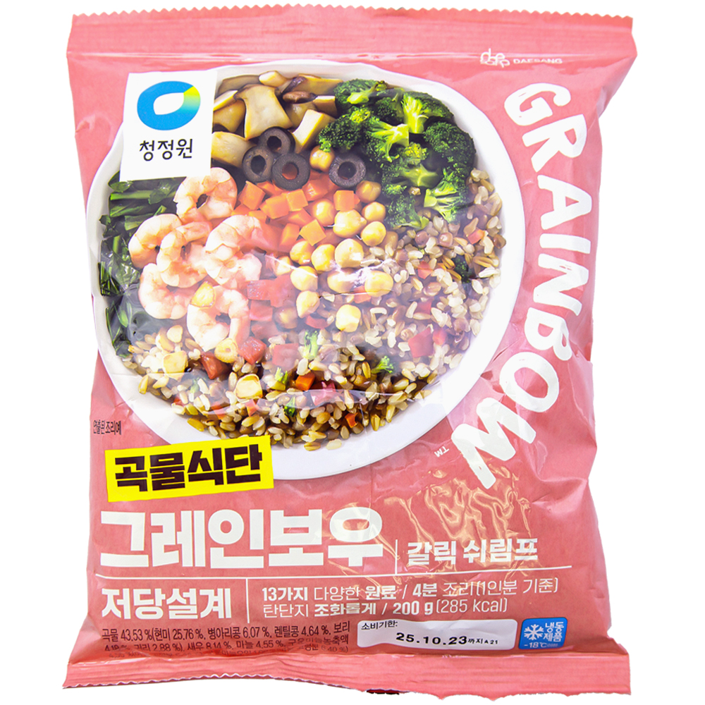 청정원 그레인보우 갈릭 쉬림프 저당설계 200g