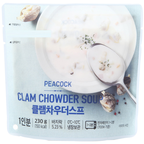 피코크 클램차우더스프 230g